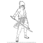 How to Draw Sasuke Uchiha from Naruto