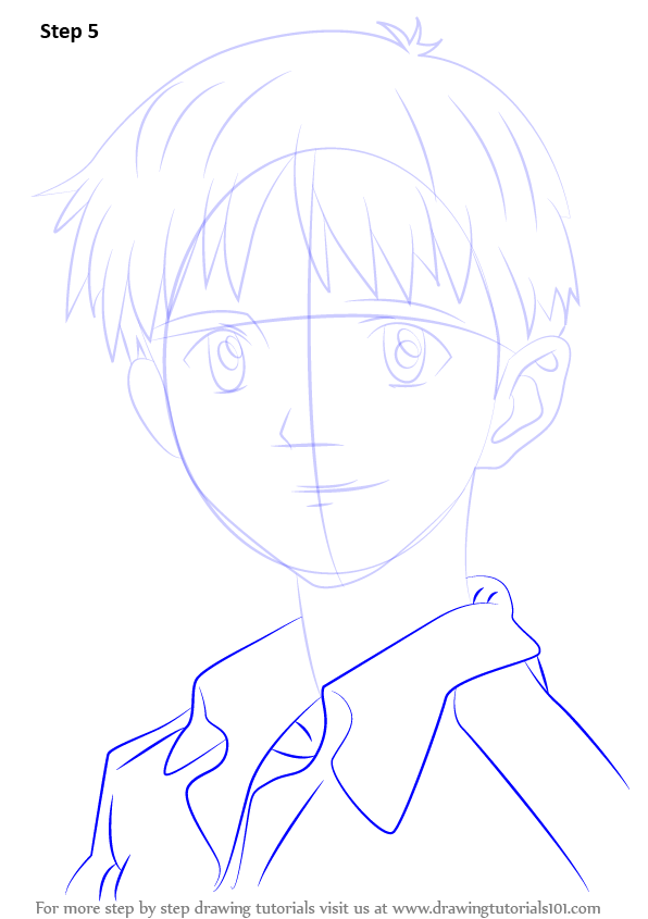 Learn How to Draw Shinji Ikari from Neon Genesis Evangelion (Neon