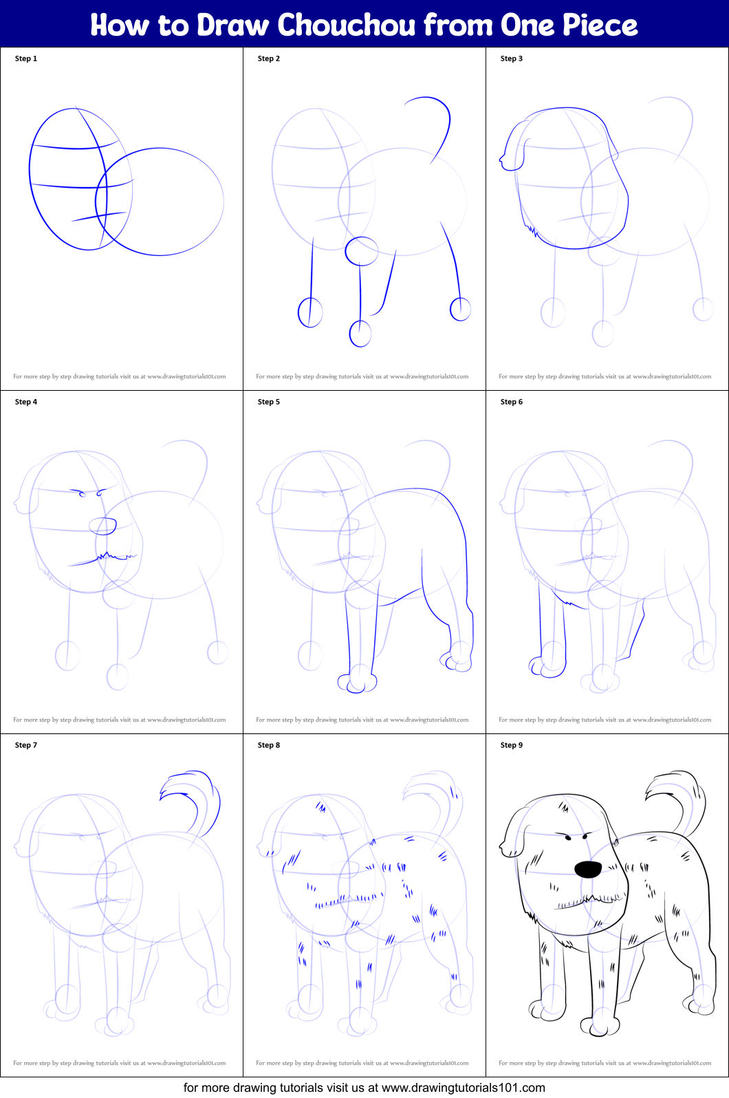 How to Draw Chouchou from One Piece (One Piece) Step by Step ...