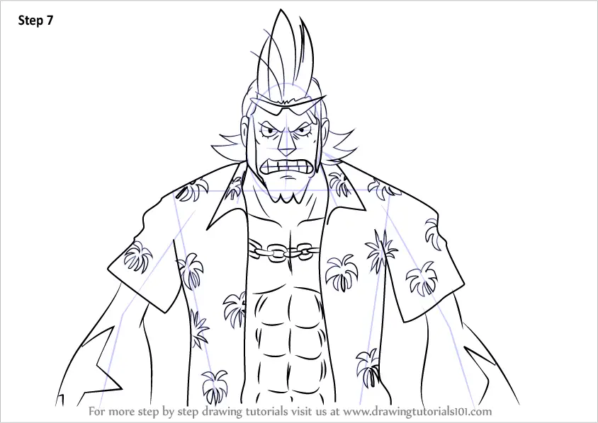 Download Learn How to Draw Franky from One Piece (One Piece) Step ...