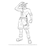 How to Draw Portgas D. Ace from One Piece