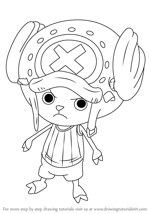 Learn How To Draw Tony Tony Chopper From One Piece One Piece Step By Step Drawing Tutorials