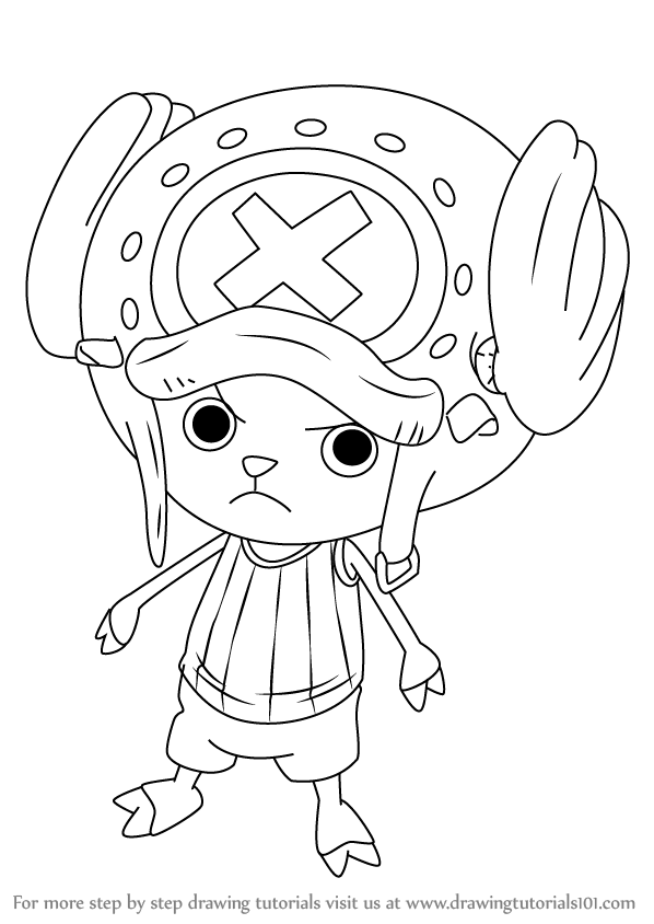 How to Draw Tony Tony Chopper from One Piece (One Piece) Step by Step ...