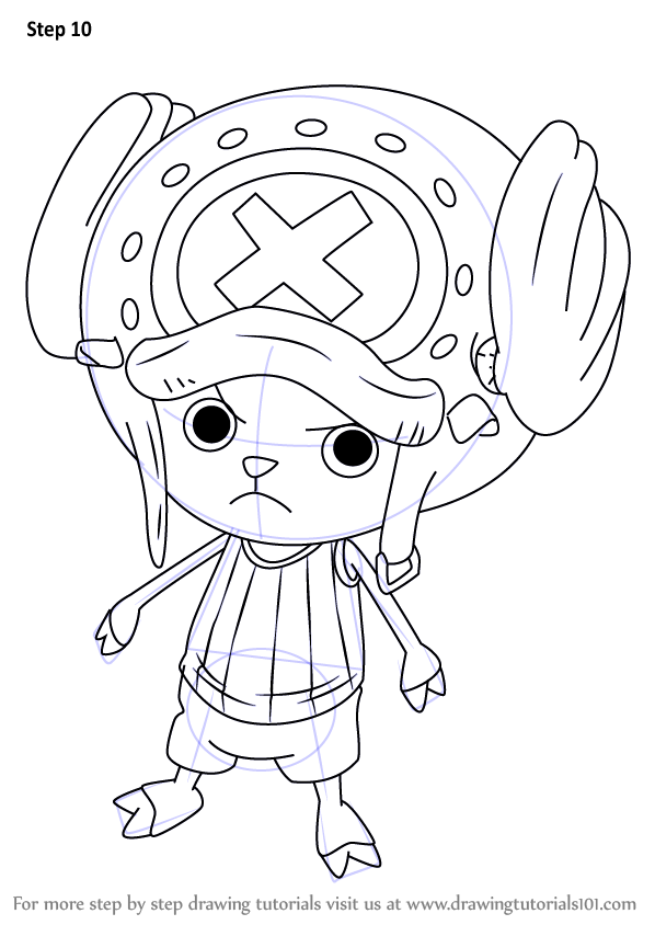 Step by Step How to Draw Tony Tony Chopper from One Piece