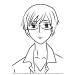 How to Draw Kyoya Ootori from Ouran High School Host Club