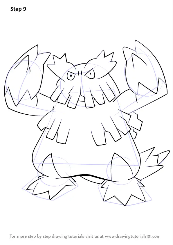 Pokemon Abomasnow Sketch Coloring Page
