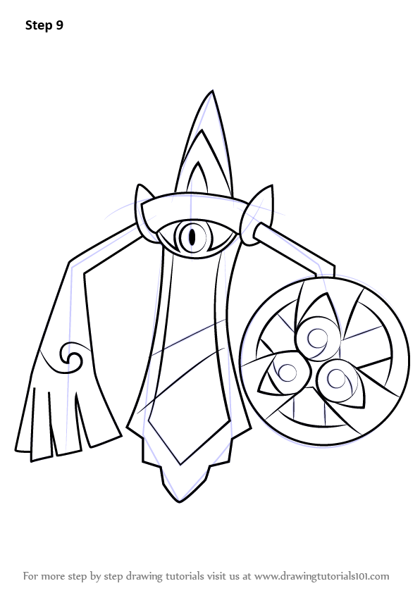 Learn How to Draw Aegislash from Pokemon (Pokemon) Step by Step