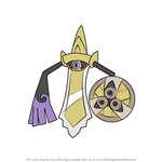 How to Draw Aegislash from Pokemon