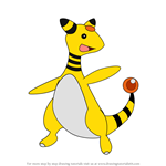How to Draw Ampharos from Pokemon