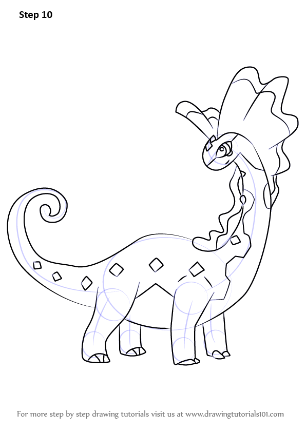 Learn How to Draw Aurorus from Pokemon (Pokemon) Step by Step : Drawing