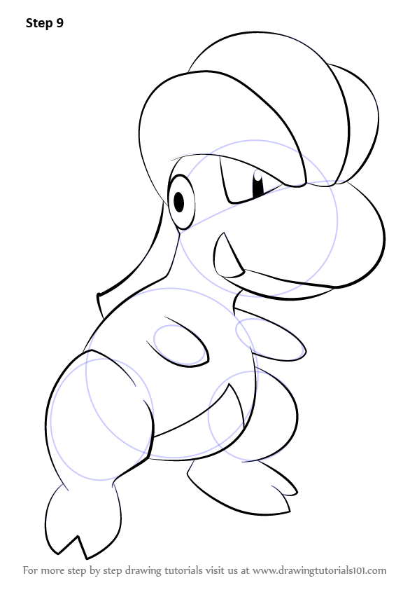 Learn How to Draw Bagon from Pokemon (Pokemon) Step by Step : Drawing