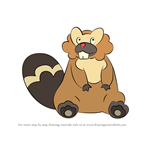 How to Draw Bibarel from Pokemon