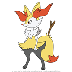 How to Draw Braixen from Pokemon
