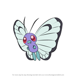 How to Draw Butterfree from Pokemon