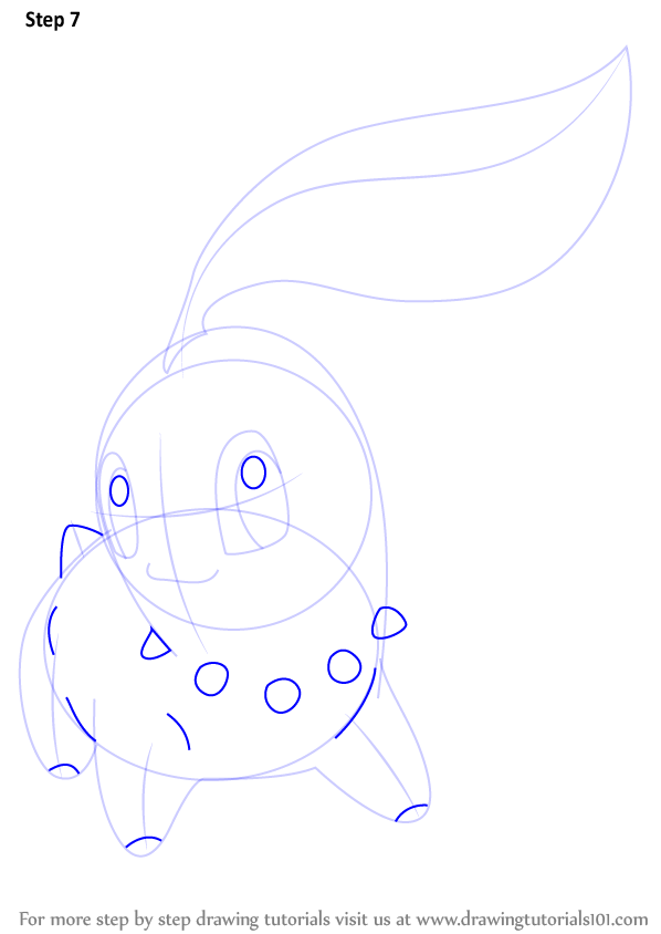  How to Draw Chikorita from Pokemon (Pokemon) Step by Step 