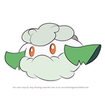 How to Draw Cottonee from Pokemon