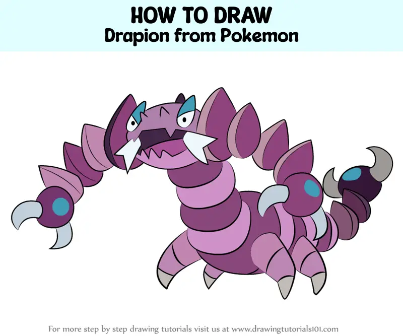 How to Draw Drapion from Pokemon (Pokemon) Step by Step ...