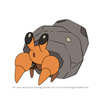 How to Draw Dwebble from Pokemon