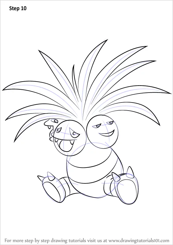 Step by Step How to Draw Exeggutor  from Pokemon  