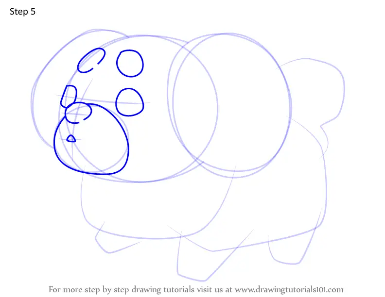 How to Draw Fidough from Pokemon (Pokemon) Step by Step ...