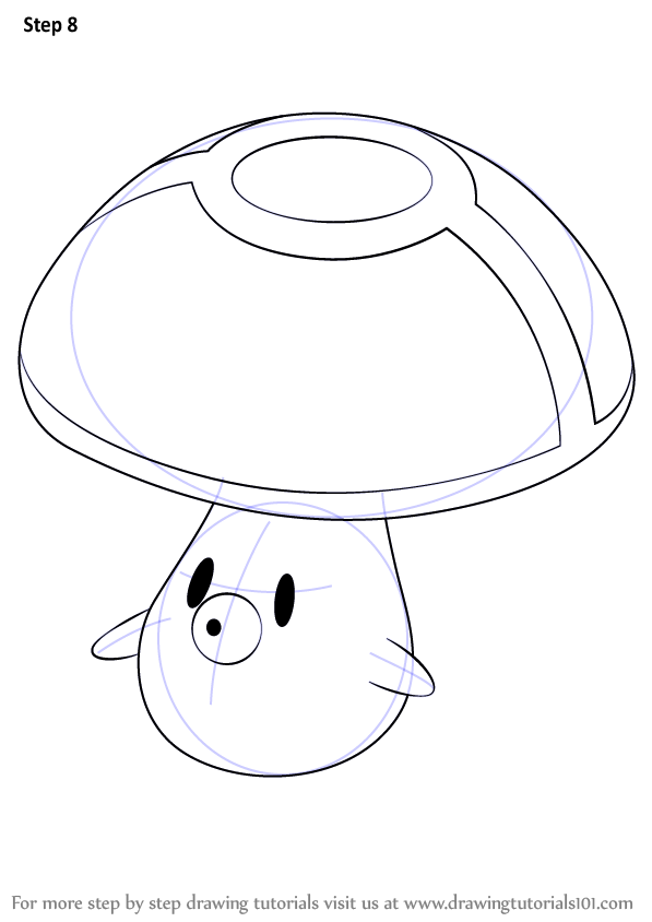 Learn How to Draw Foongus from Pokemon (Pokemon) Step by Step : Drawing