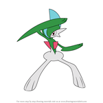 How to Draw Gallade from Pokemon
