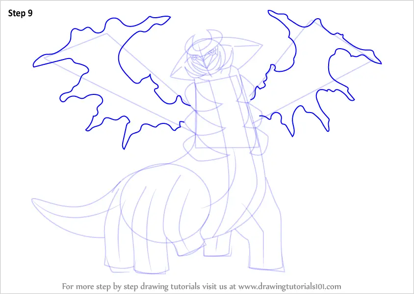 Learn How to Draw Giratina from Pokemon (Pokemon) Step by Step