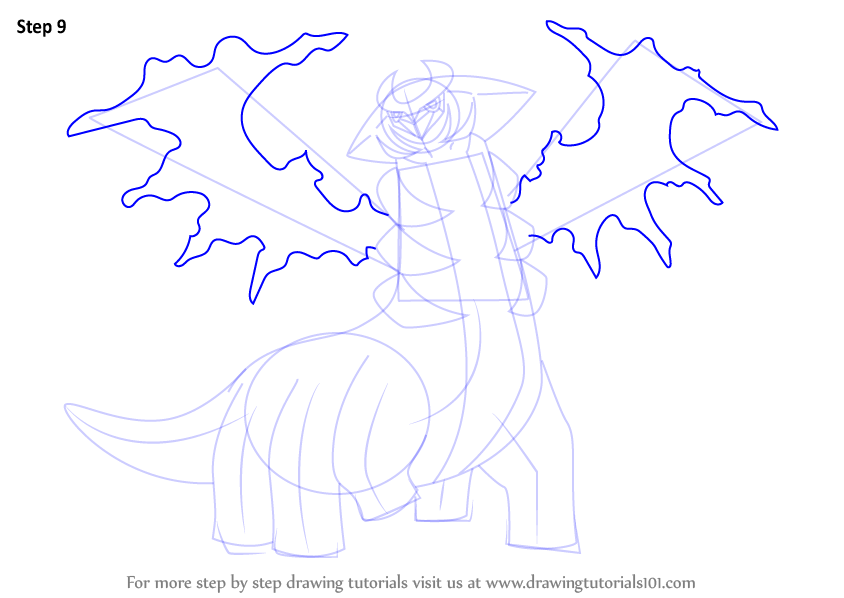 Learn How to Draw Giratina from Pokemon (Pokemon) Step by Step