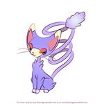 How to Draw Glameow from Pokemon