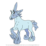 How to Draw Glastrier from Pokemon