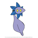 How to Draw Glimmet from Pokemon