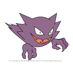 How to Draw Haunter from Pokemon