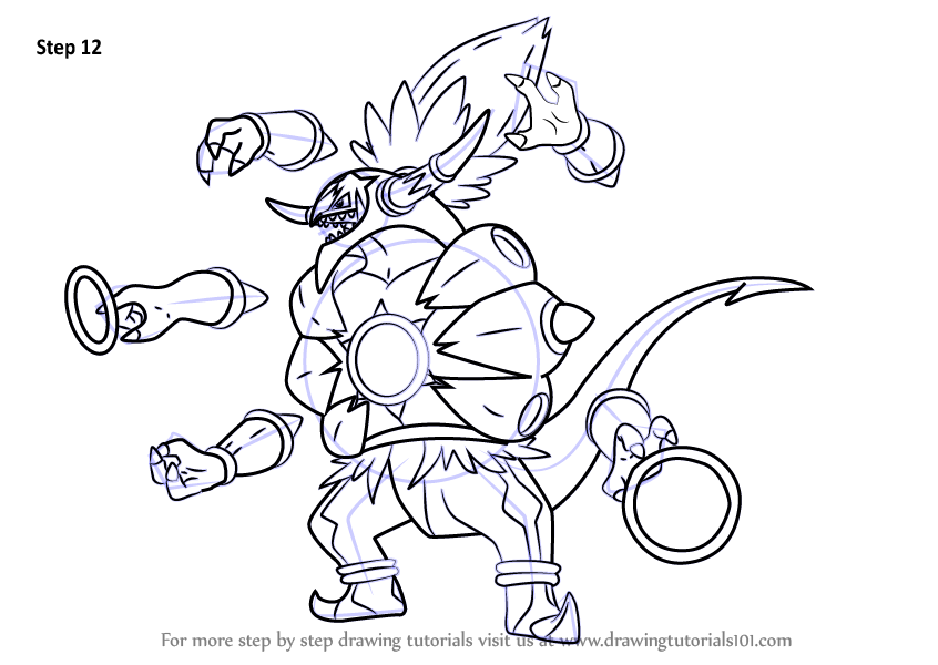 Snubberx Hoopa Pokemon Coloring Pages