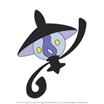 How to Draw Lampent from Pokemon