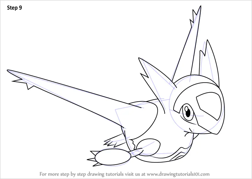 Learn How To Draw Latias From Pokemon Pokemon Step By Step Drawing Tutorials