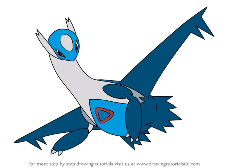 Learn How To Draw Latios From Pokemon Pokemon Step By Step Drawing Tutorials