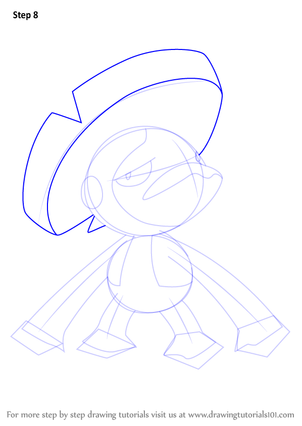 Step by Step How to Draw Lombre from Pokemon : DrawingTutorials101.com