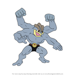 How to Draw Machamp from Pokemon