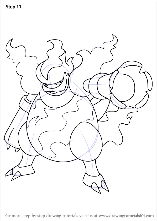 Download Step by Step How to Draw Magmortar from Pokemon ...