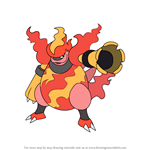 How to Draw Magmortar from Pokemon