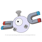 How to Draw Magnemite from Pokemon