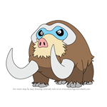 How to Draw Mamoswine from Pokemon