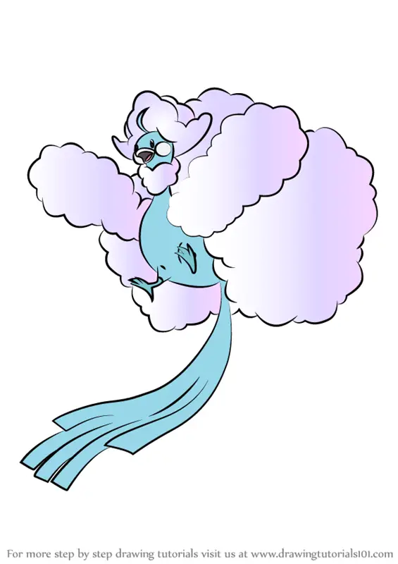 Learn How to Draw Mega Altaria from Pokemon (Pokemon) Step by Step