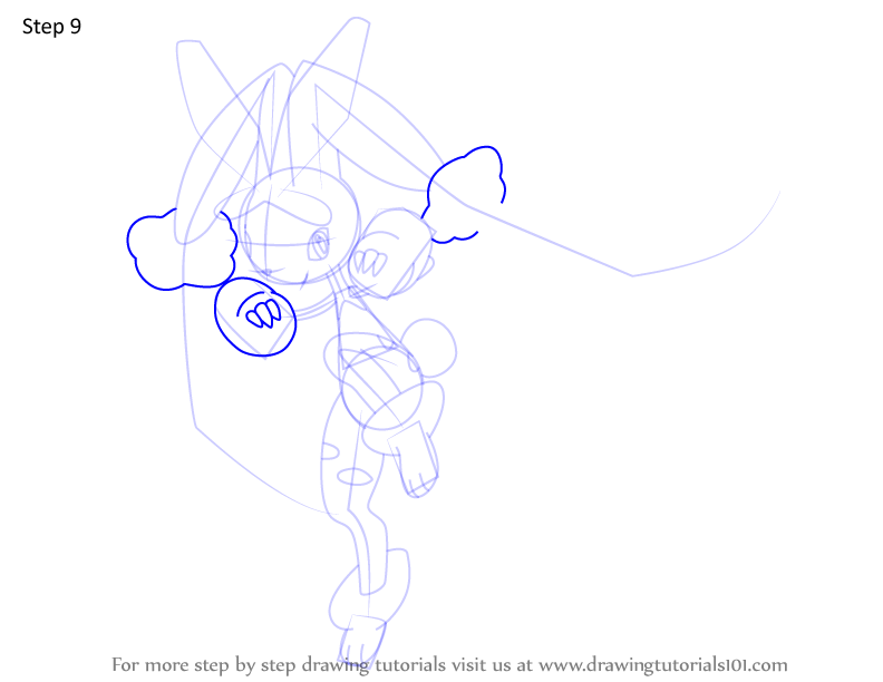 Step By Step How To Draw Mega Lopunny From Pokemon 
