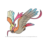How to Draw Mega Pidgeot from Pokemon