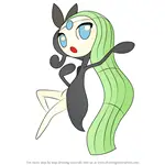 How to Draw Meloetta from Pokemon