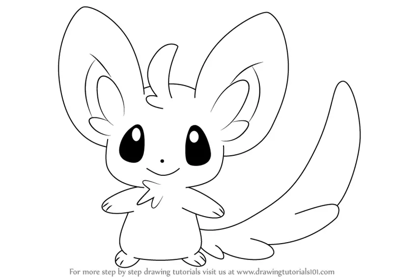 Learn How to Draw Minccino from Pokemon (Pokemon) Step by Step
