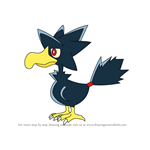 How to Draw Murkrow from Pokemon