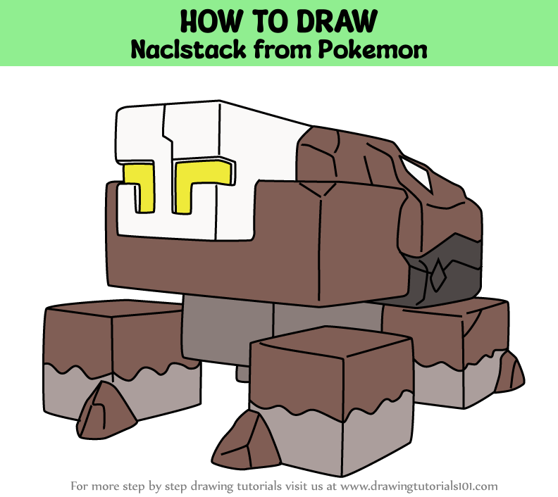 How to Draw Naclstack from Pokemon (Pokemon) Step by Step ...