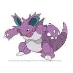 How to Draw Nidoking from Pokemon